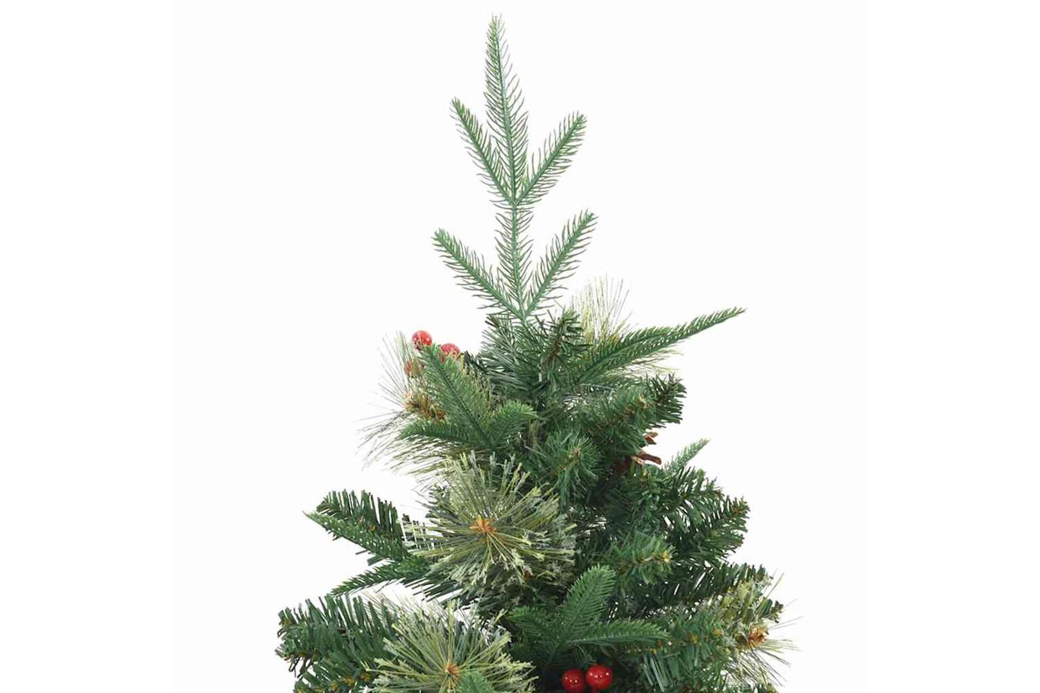 Vidaxl Artificial Hinged Christmas Tree Green 150 Cm Pe And Pvc-10