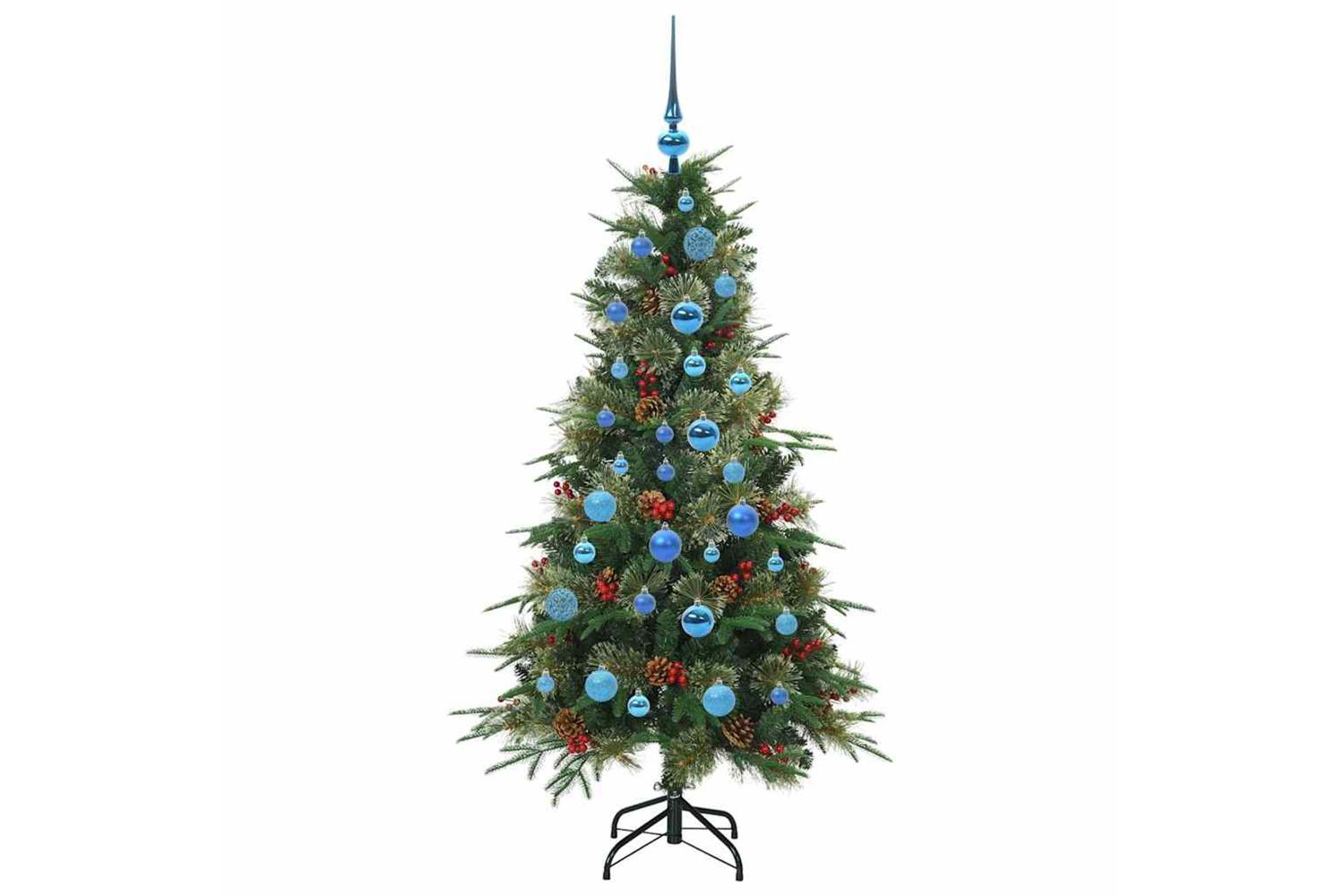Vidaxl Artificial Hinged Christmas Tree Green 150 Cm Pe And Pvc-4