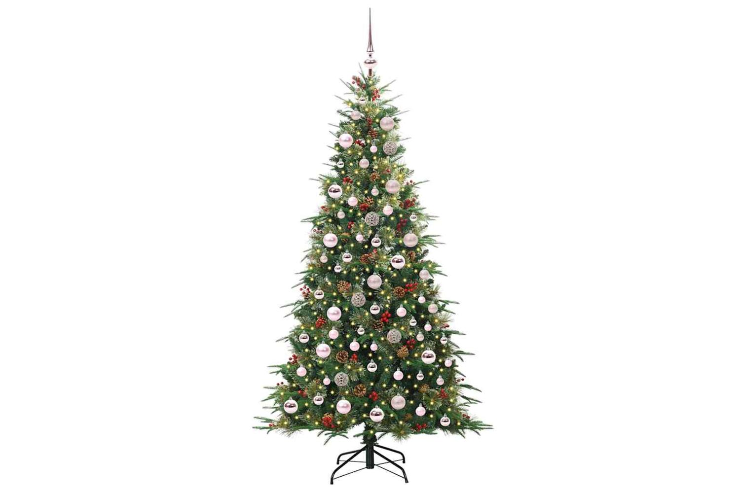 Vidaxl Artificial Hinged Christmas Tree Green 180 Cm Pe And Pvc-3