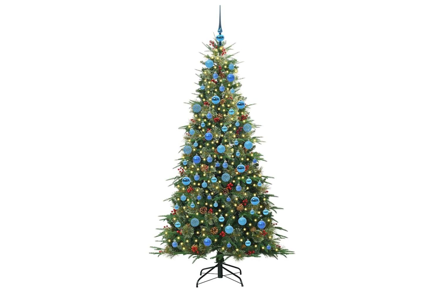Vidaxl Artificial Hinged Christmas Tree Green 180 Cm Pe And Pvc-3