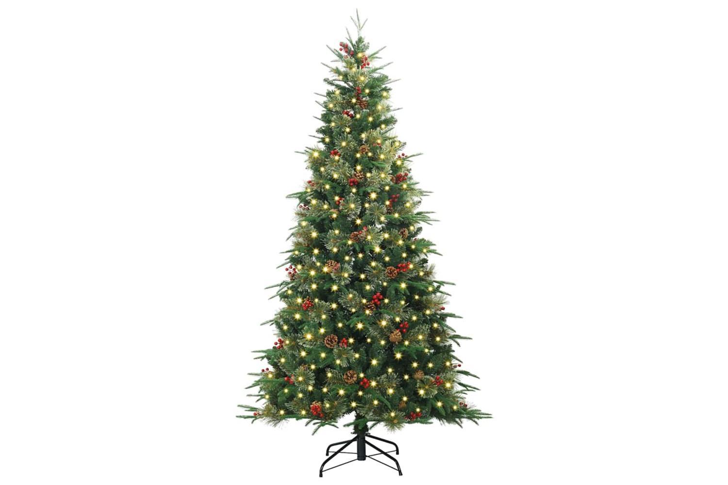 Vidaxl Artificial Hinged Christmas Tree Green 240 Cm Pe And Pvc-3