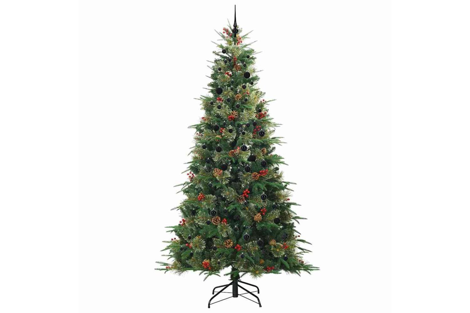 Vidaxl Artificial Hinged Christmas Tree Green 240 Cm Pe And Pvc-4