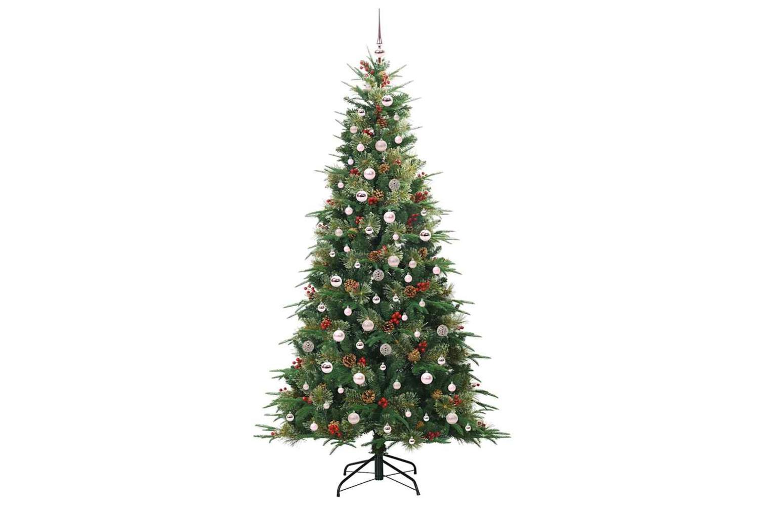 Vidaxl Artificial Hinged Christmas Tree Green 240 Cm Pe And Pvc-4