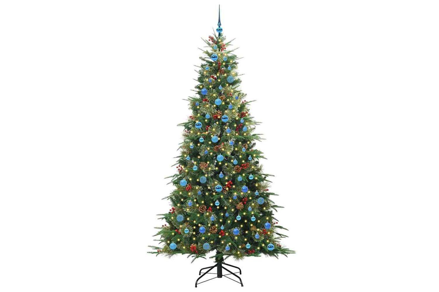 Vidaxl Artificial Hinged Christmas Tree Green 240 Cm Pe And Pvc-3
