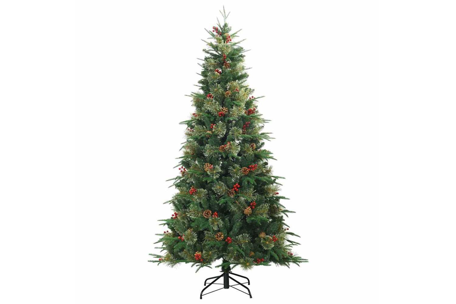Vidaxl Artificial Hinged Christmas Tree Green 240 Cm Pe And Pvc-5