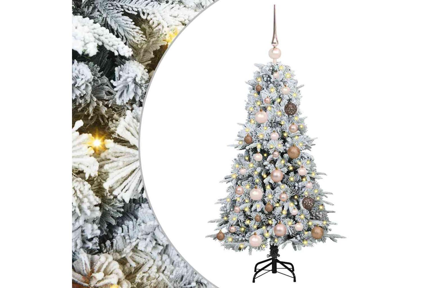 Vidaxl Artificial Hinged Christmas Tree Green 120 Cm Pe And Pvc-2