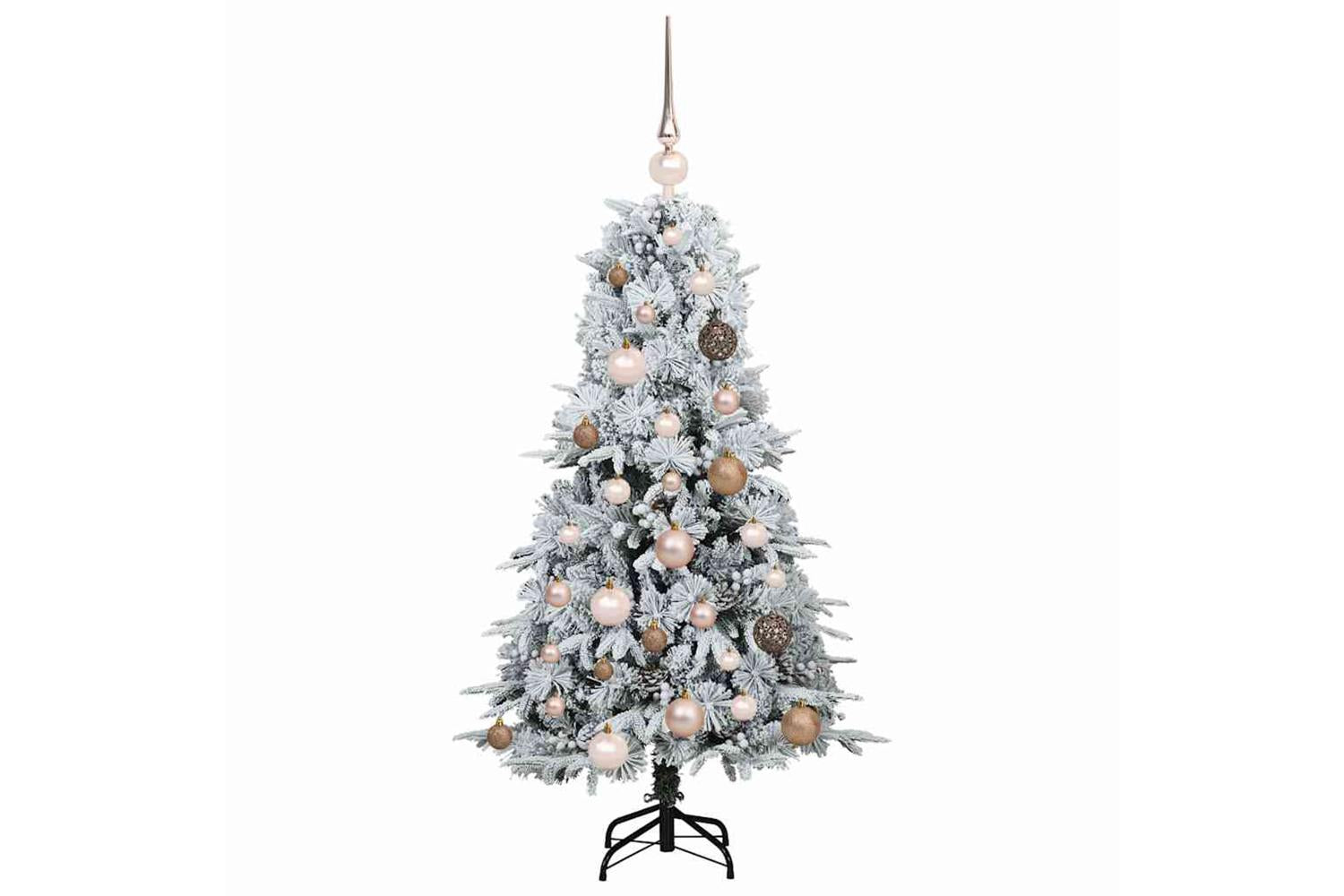 Vidaxl Artificial Hinged Christmas Tree Green 120 Cm Pe And Pvc-4