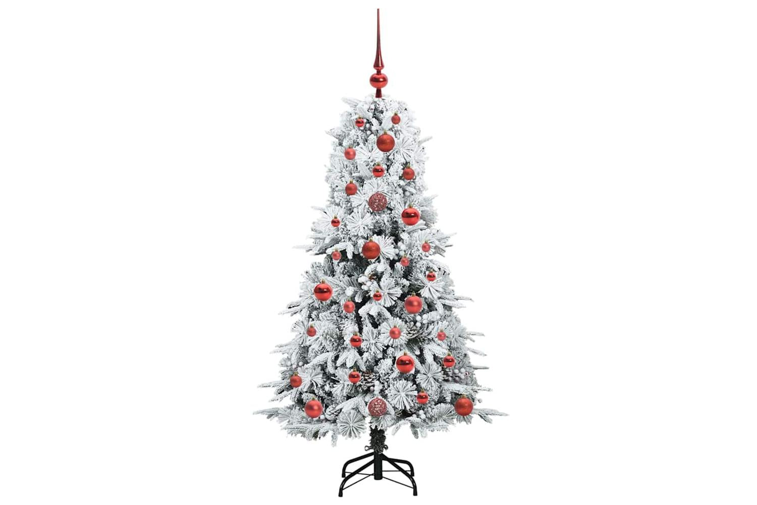 Vidaxl Artificial Hinged Christmas Tree Green 120 Cm Pe And Pvc-4