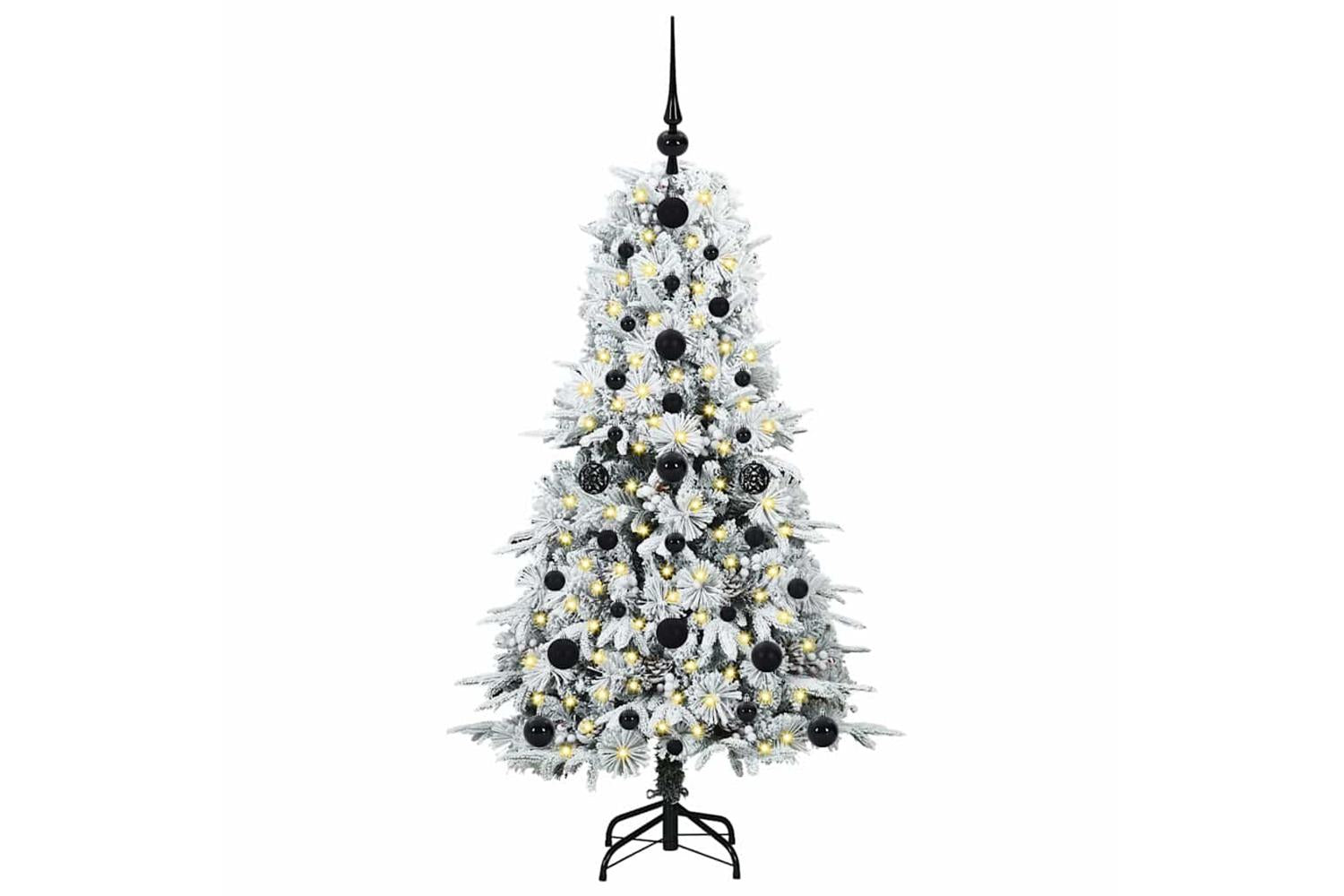Vidaxl Artificial Hinged Christmas Tree Green 120 Cm Pe And Pvc-3