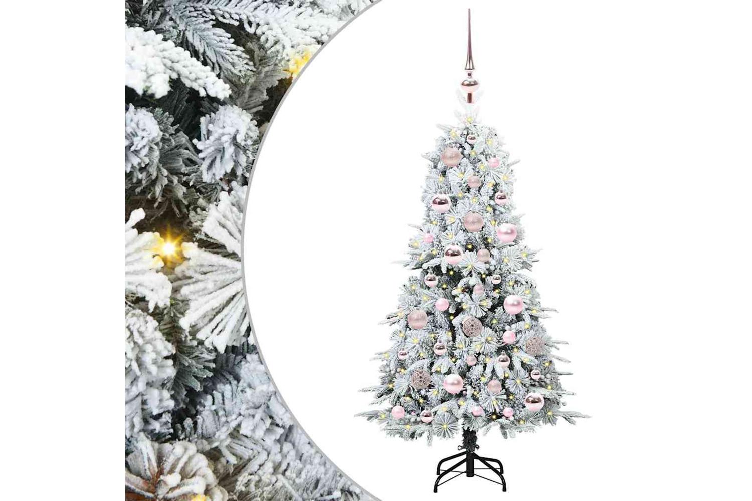 Vidaxl Artificial Hinged Christmas Tree Green 120 Cm Pe And Pvc-2