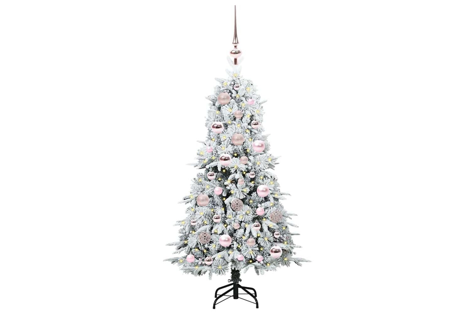 Vidaxl Artificial Hinged Christmas Tree Green 120 Cm Pe And Pvc-3