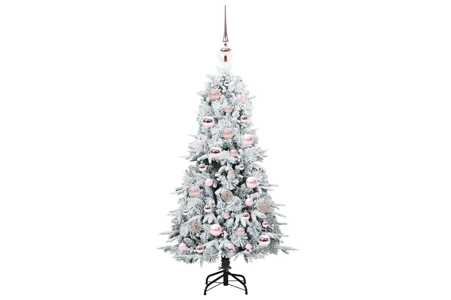 Vidaxl Artificial Hinged Christmas Tree Green 120 Cm Pe And Pvc-4