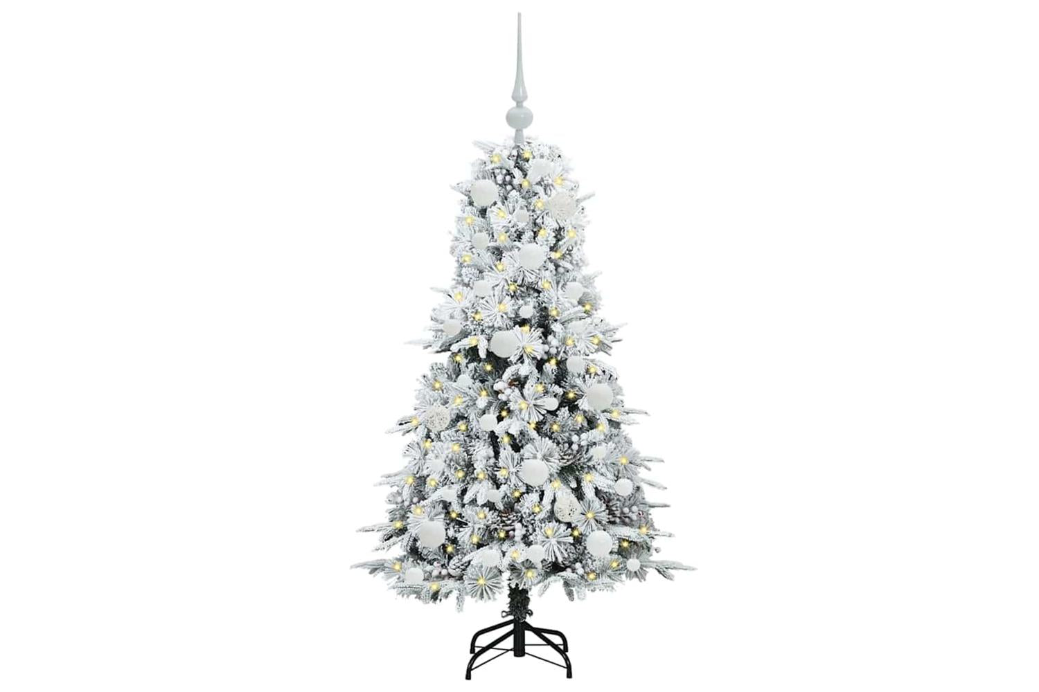 Vidaxl Artificial Hinged Christmas Tree Green 120 Cm Pe And Pvc-3