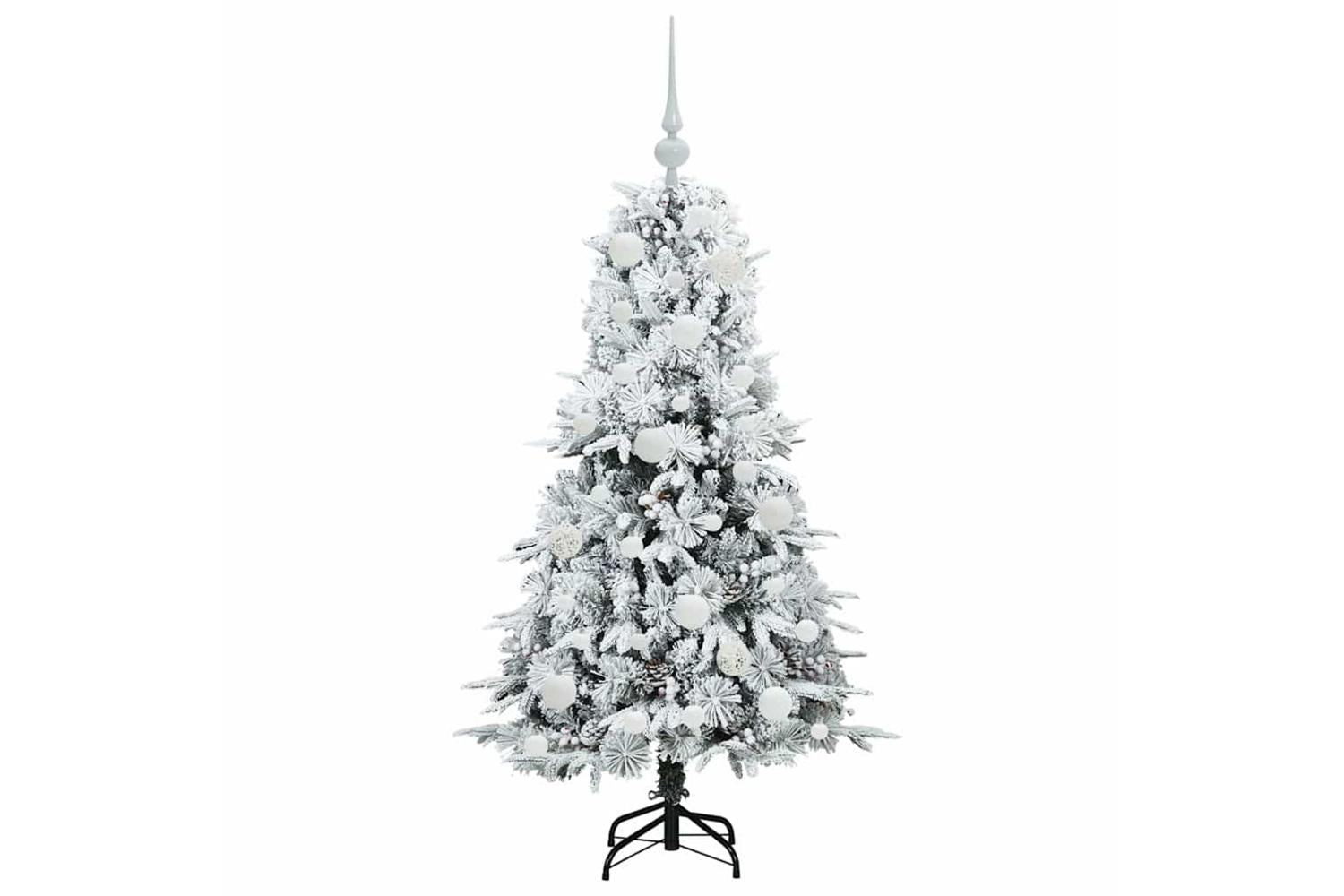 Vidaxl Artificial Hinged Christmas Tree Green 120 Cm Pe And Pvc-4