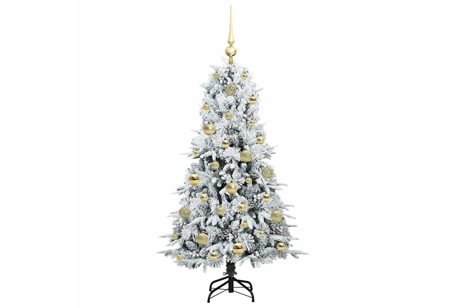 Vidaxl Artificial Hinged Christmas Tree Green 120 Cm Pe And Pvc-4
