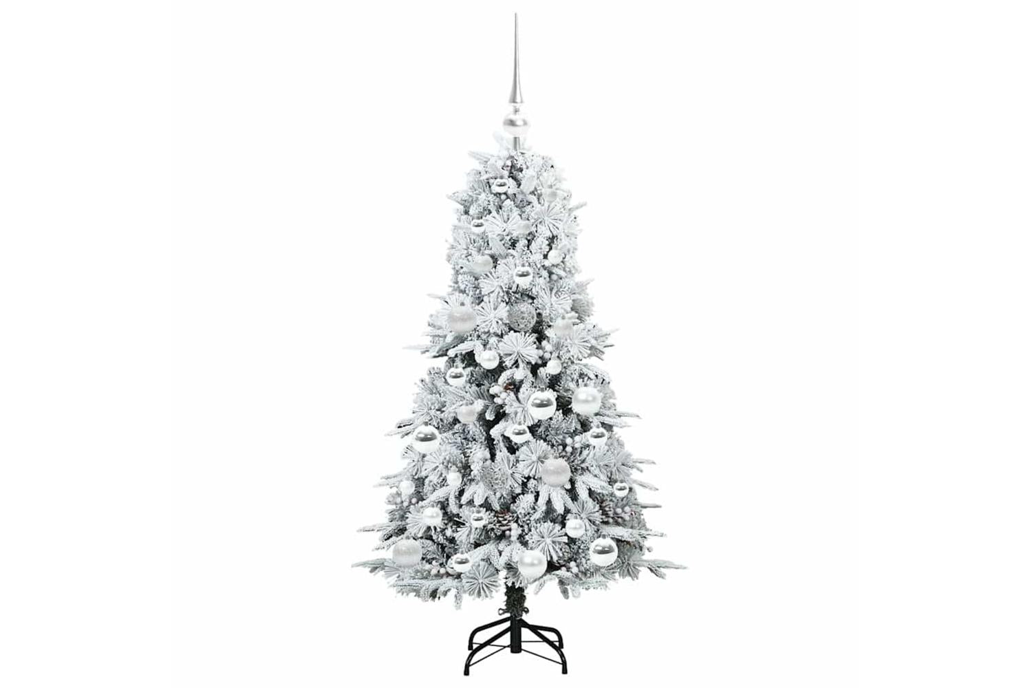Vidaxl Artificial Hinged Christmas Tree Green 120 Cm Pe And Pvc-4