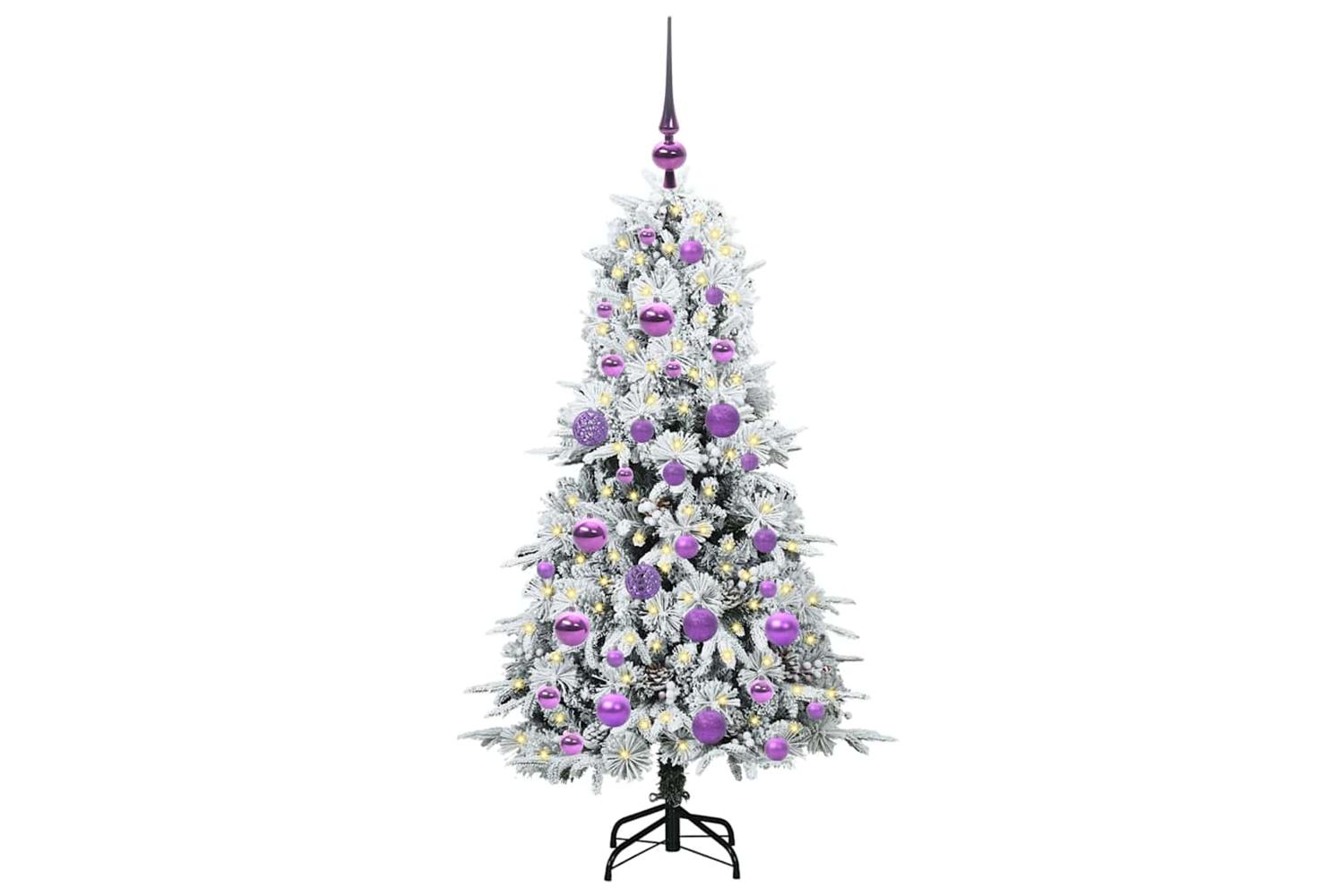Vidaxl Artificial Hinged Christmas Tree Green 120 Cm Pe And Pvc-3
