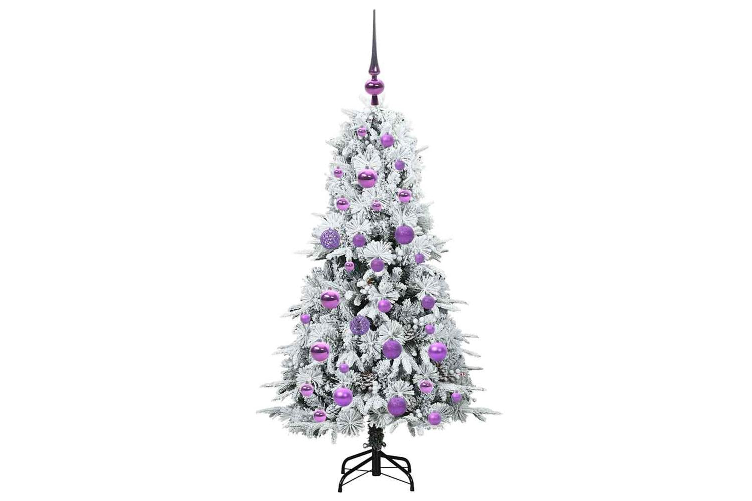 Vidaxl Artificial Hinged Christmas Tree Green 120 Cm Pe And Pvc-4