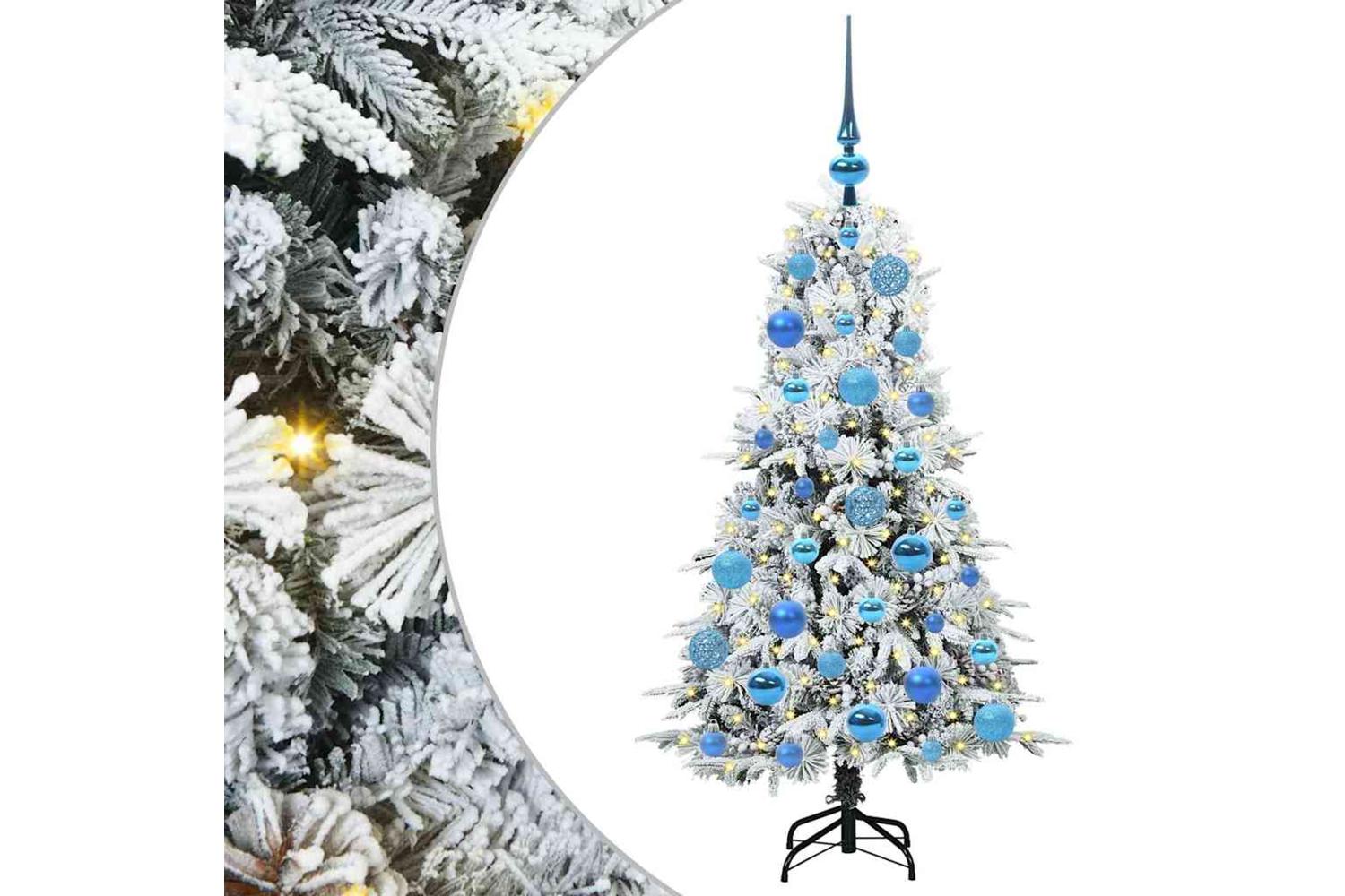 Vidaxl Artificial Hinged Christmas Tree Green 120 Cm Pe And Pvc-2