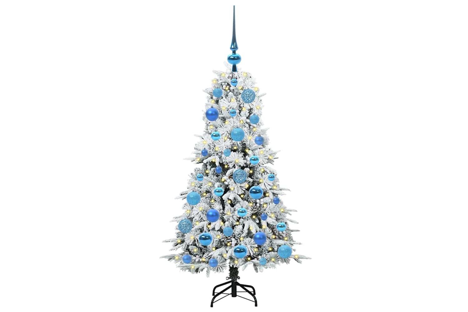 Vidaxl Artificial Hinged Christmas Tree Green 120 Cm Pe And Pvc-3