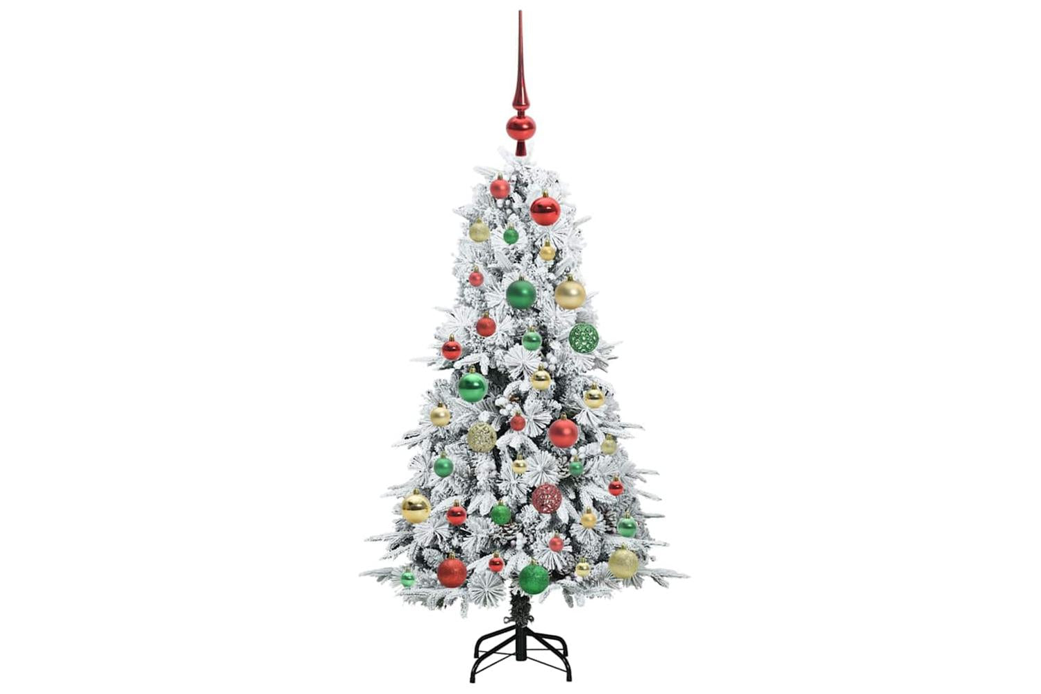 Vidaxl Artificial Hinged Christmas Tree Green 120 Cm Pe And Pvc-6