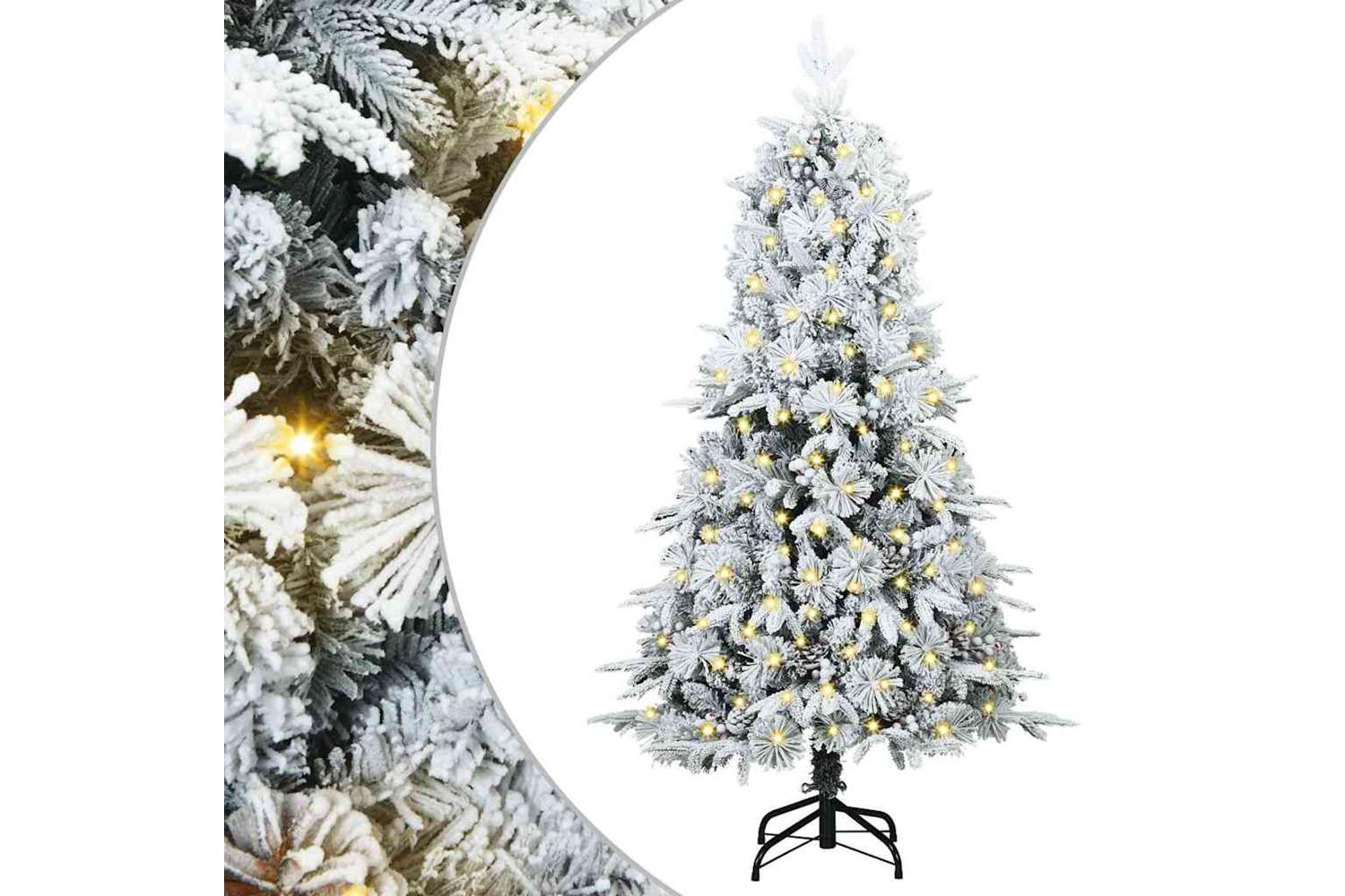 Vidaxl Artificial Hinged Christmas Tree Green 150 Cm Pe And Pvc-2
