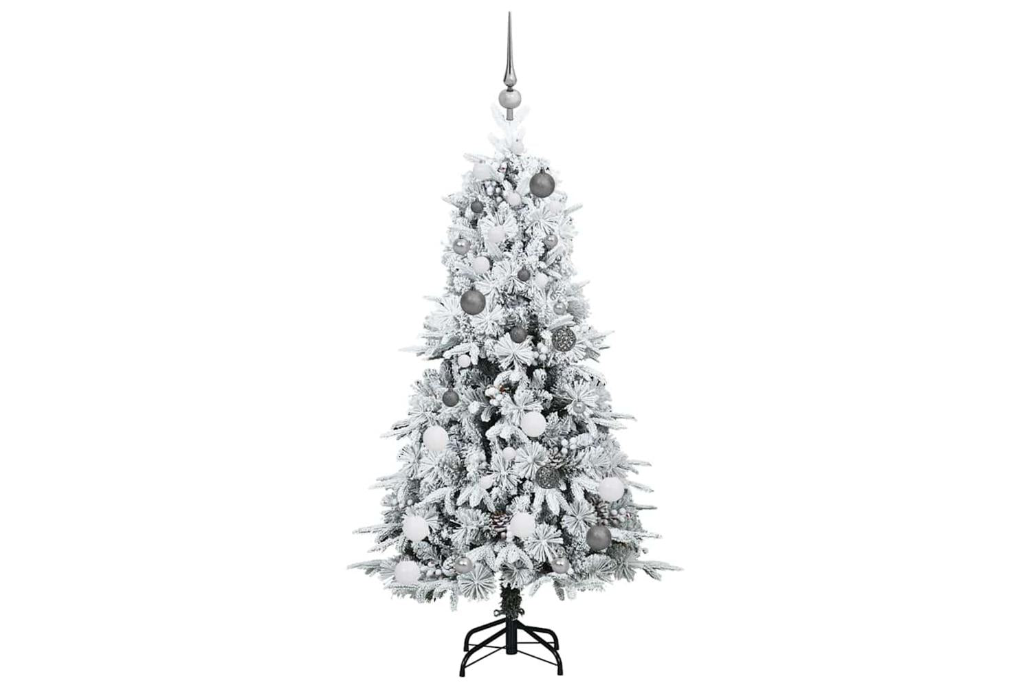 Vidaxl Artificial Hinged Christmas Tree Green 150 Cm Pe And Pvc-4