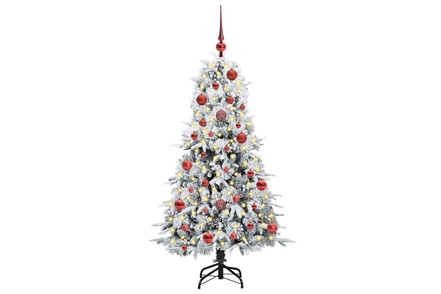 Vidaxl Artificial Hinged Christmas Tree Green 150 Cm Pe And Pvc-3
