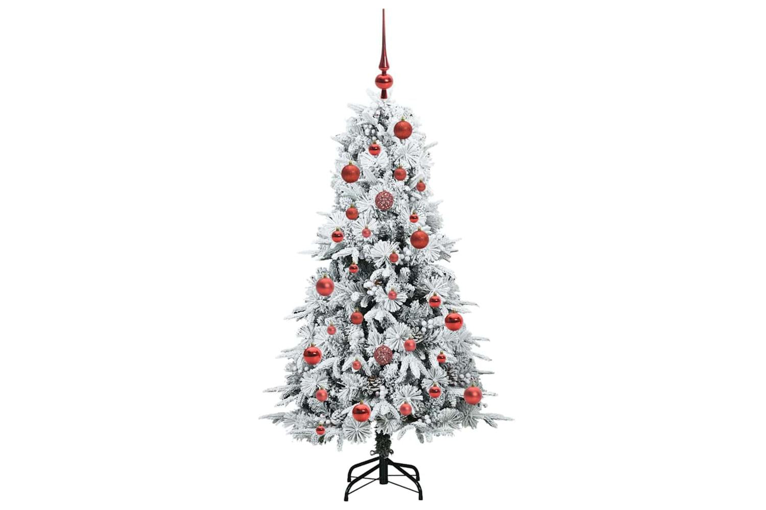 Vidaxl Artificial Hinged Christmas Tree Green 150 Cm Pe And Pvc-4
