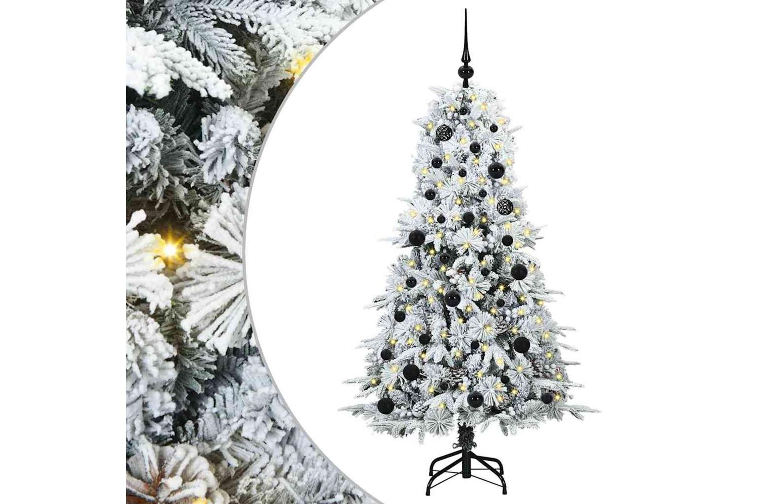 Vidaxl Artificial Hinged Christmas Tree Green 150 Cm Pe And Pvc-2