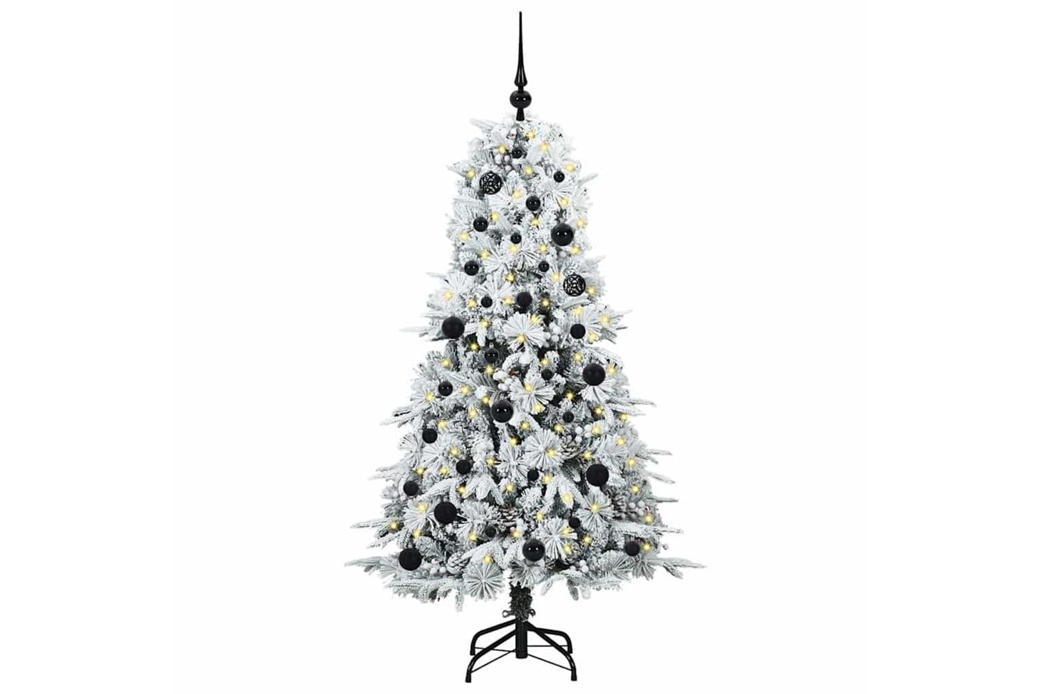 Vidaxl Artificial Hinged Christmas Tree Green 150 Cm Pe And Pvc-3