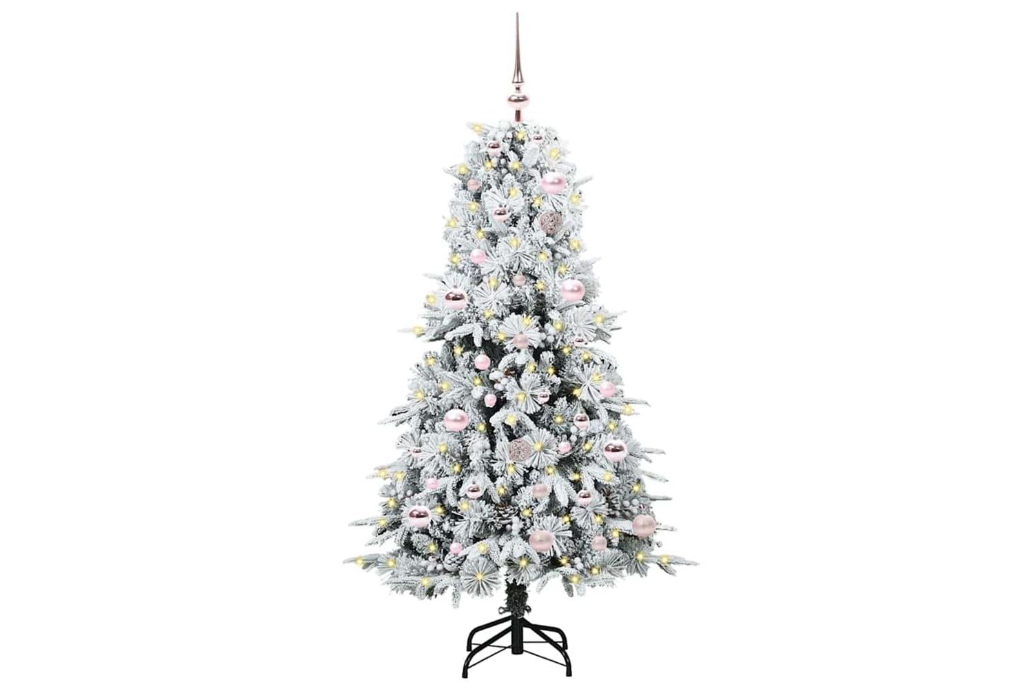 Vidaxl Artificial Hinged Christmas Tree Green 150 Cm Pe And Pvc-2