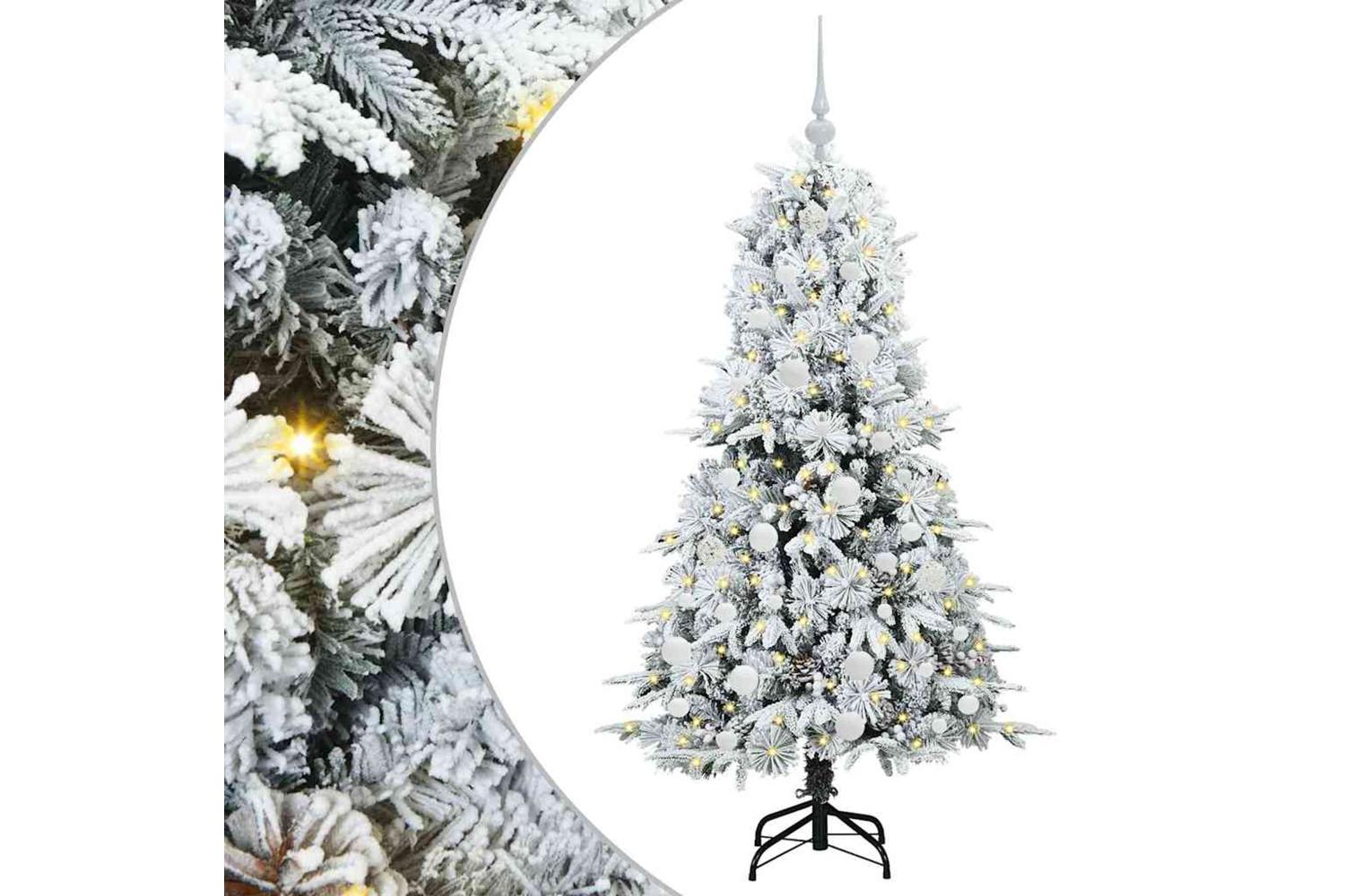 Vidaxl Artificial Hinged Christmas Tree Green 150 Cm Pe And Pvc-2