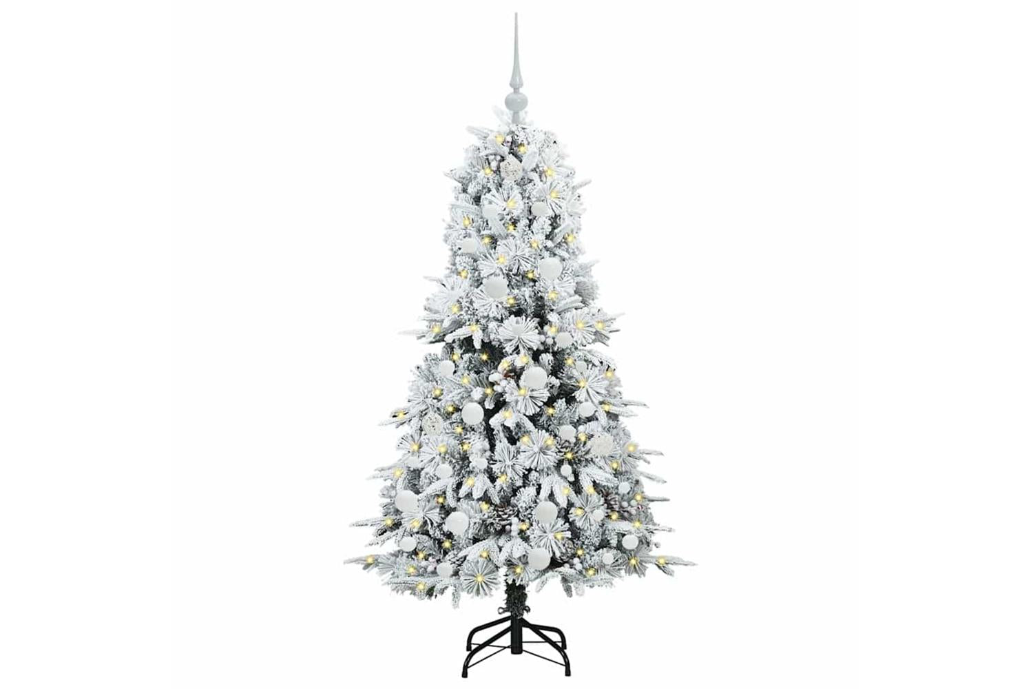 Vidaxl Artificial Hinged Christmas Tree Green 150 Cm Pe And Pvc-3
