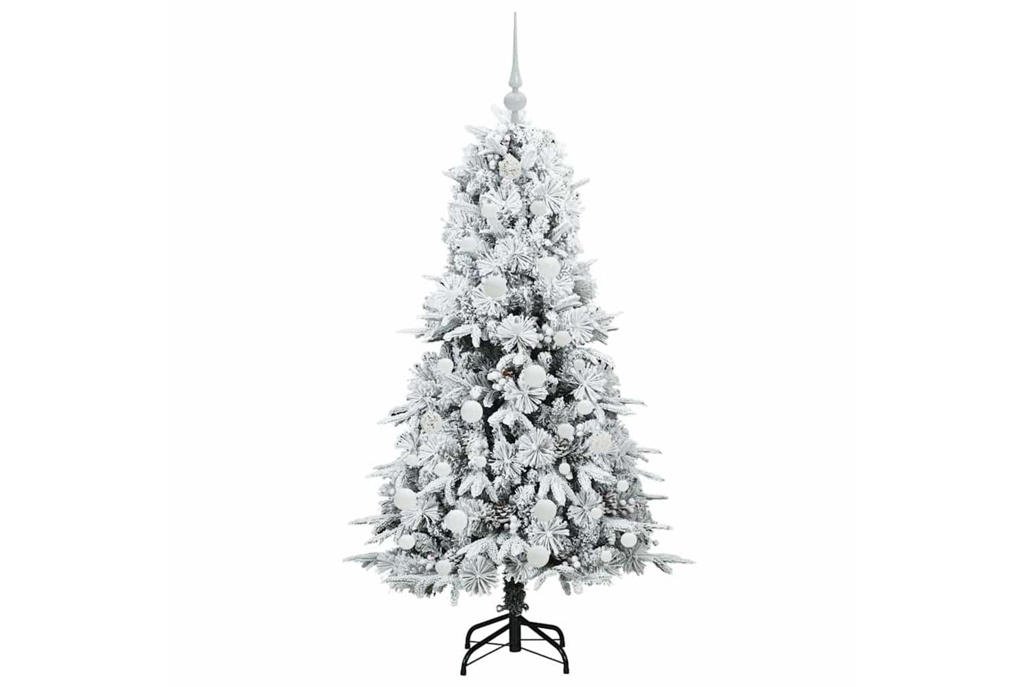 Vidaxl Artificial Hinged Christmas Tree Green 150 Cm Pe And Pvc-4