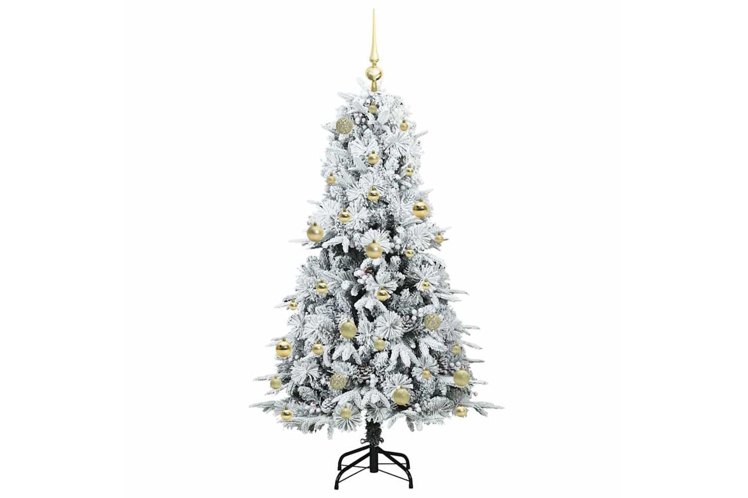 Vidaxl Artificial Hinged Christmas Tree Green 150 Cm Pe And Pvc-4