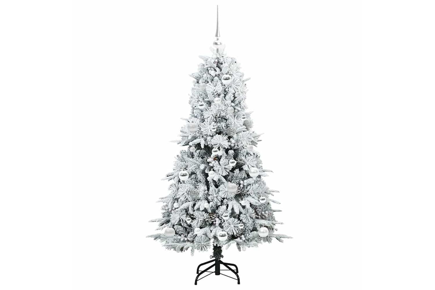 Vidaxl Artificial Hinged Christmas Tree Green 150 Cm Pe And Pvc-4