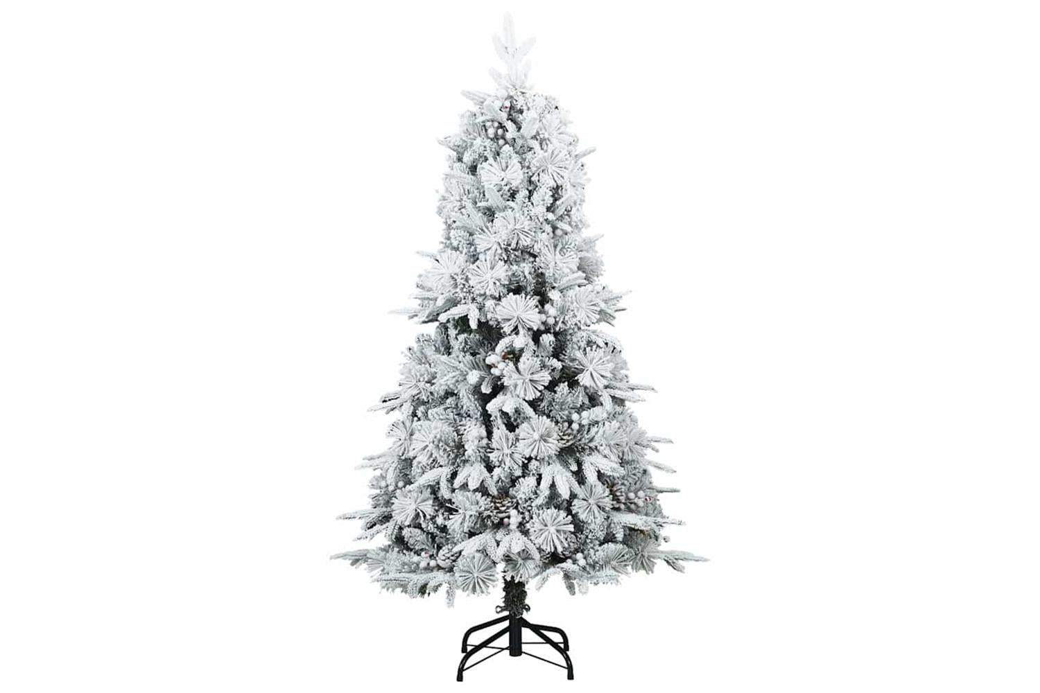 Vidaxl Artificial Hinged Christmas Tree Green 150 Cm Pe And Pvc-5