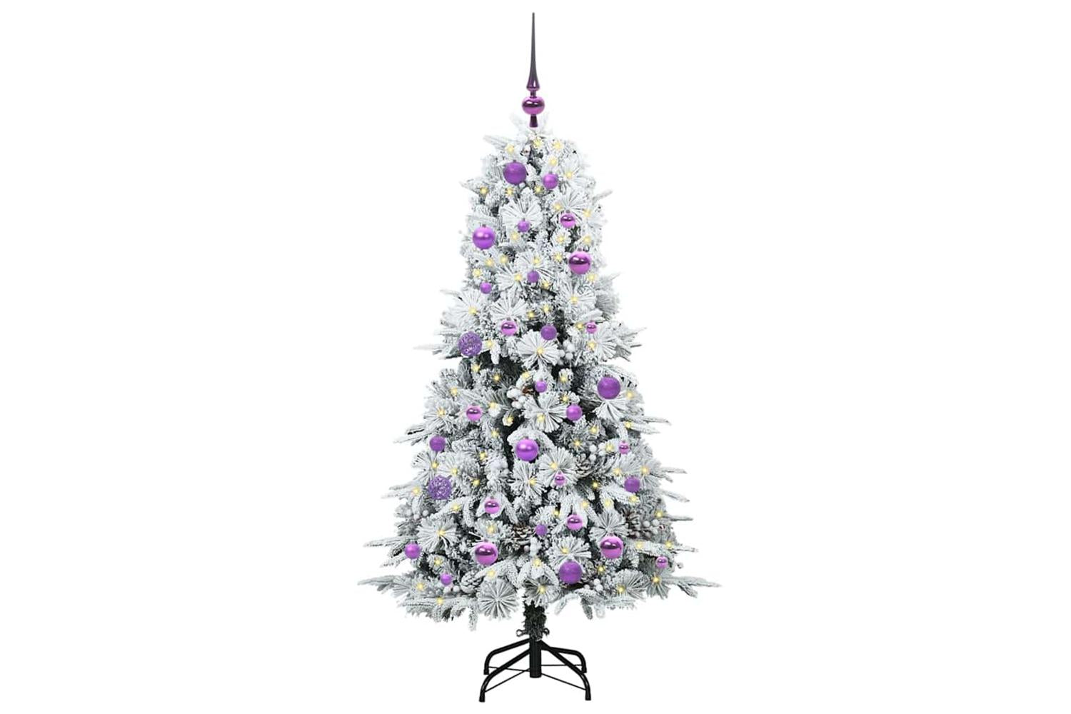 Vidaxl Artificial Hinged Christmas Tree Green 150 Cm Pe And Pvc-3