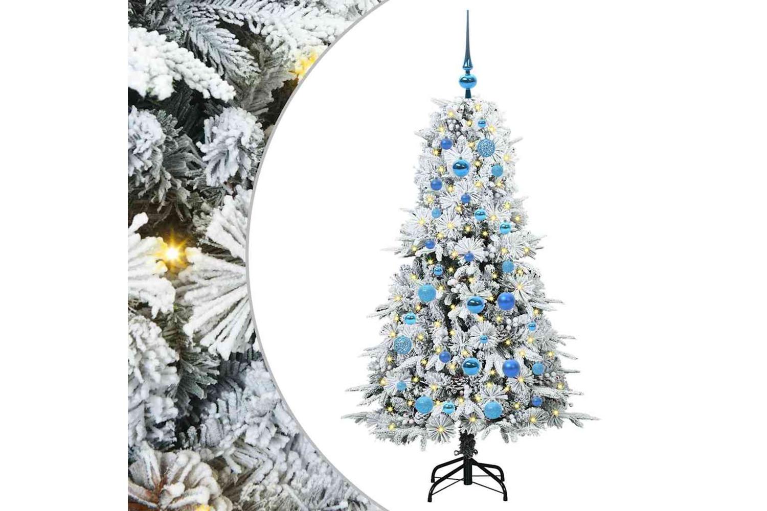 Vidaxl Artificial Hinged Christmas Tree Green 150 Cm Pe And Pvc-2