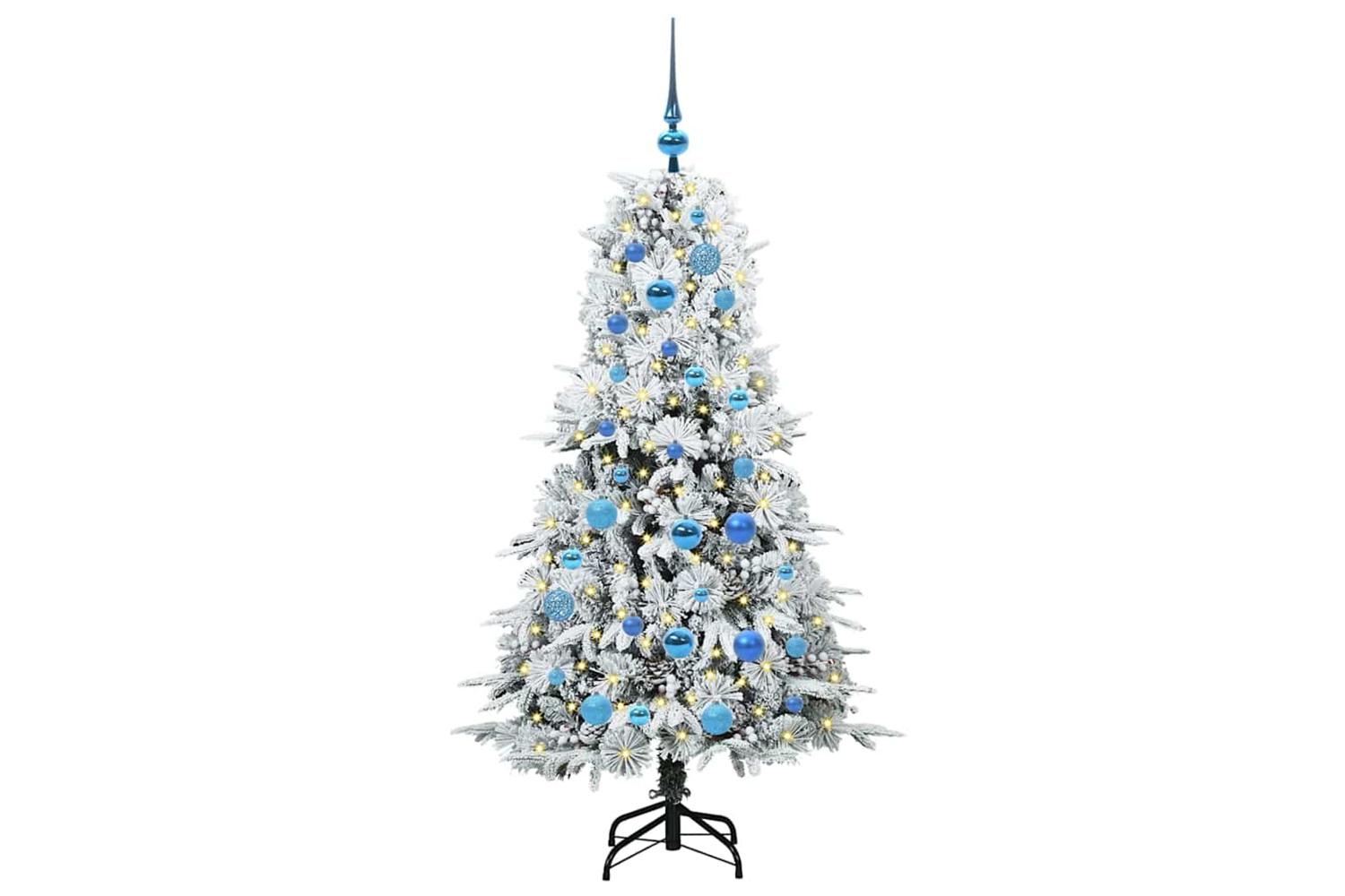 Vidaxl Artificial Hinged Christmas Tree Green 150 Cm Pe And Pvc-3