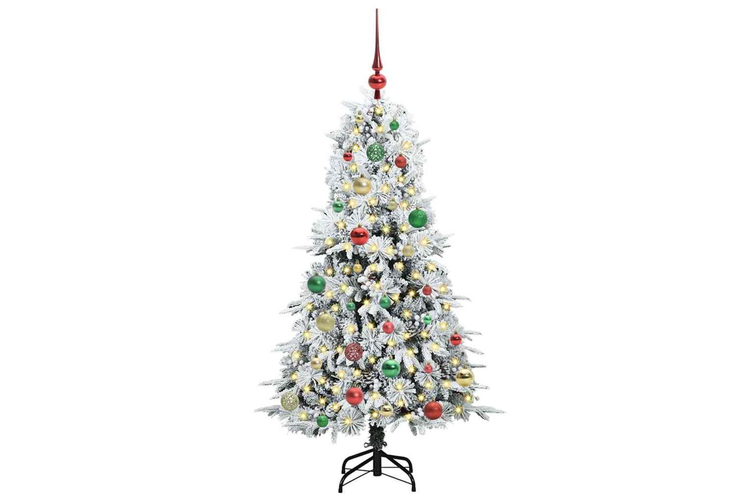 Vidaxl Artificial Hinged Christmas Tree Green 150 Cm Pe And Pvc-3