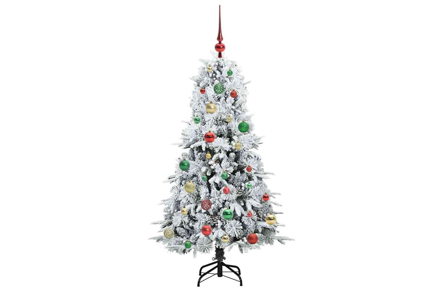 Vidaxl Artificial Hinged Christmas Tree Green 150 Cm Pe And Pvc-6