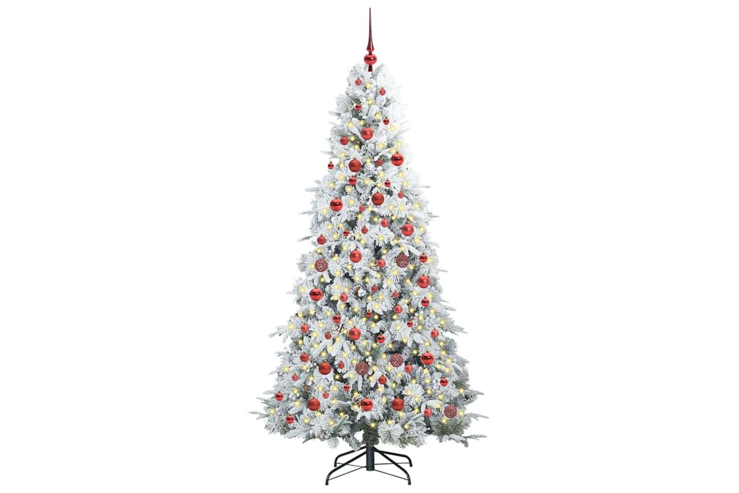 Vidaxl Artificial Hinged Christmas Tree Green 180 Cm Pe And Pvc-3