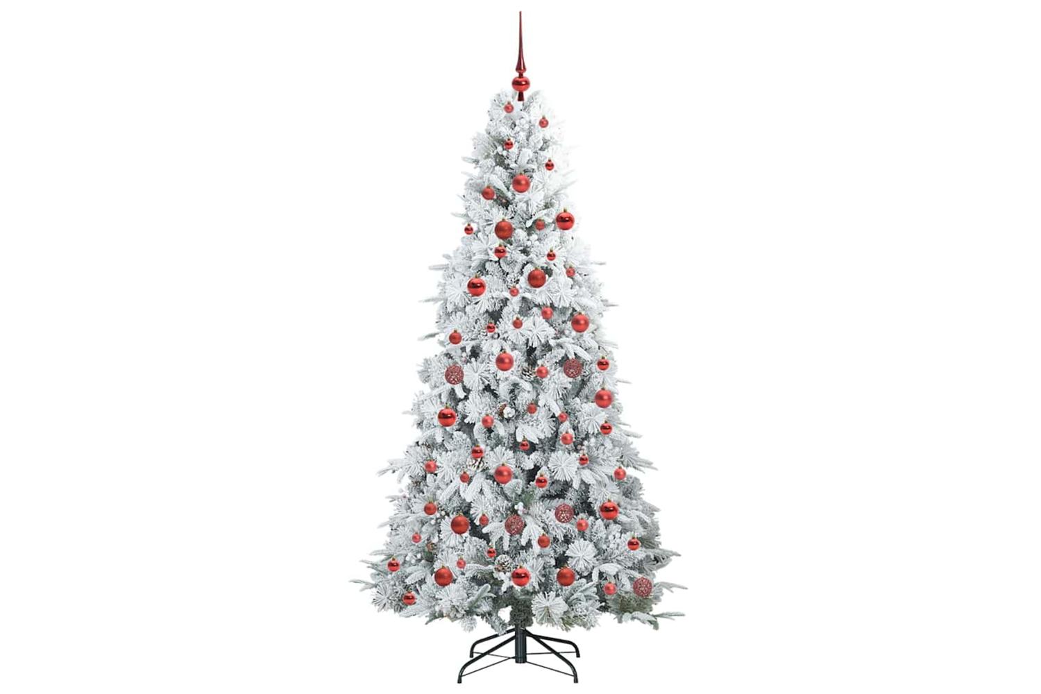 Vidaxl Artificial Hinged Christmas Tree Green 180 Cm Pe And Pvc-4