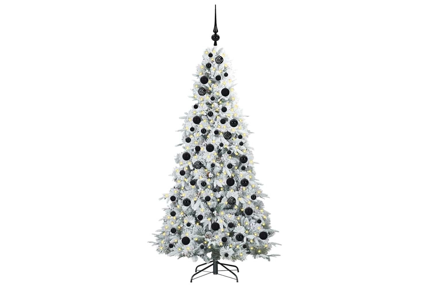 Vidaxl Artificial Hinged Christmas Tree Green 180 Cm Pe And Pvc-3