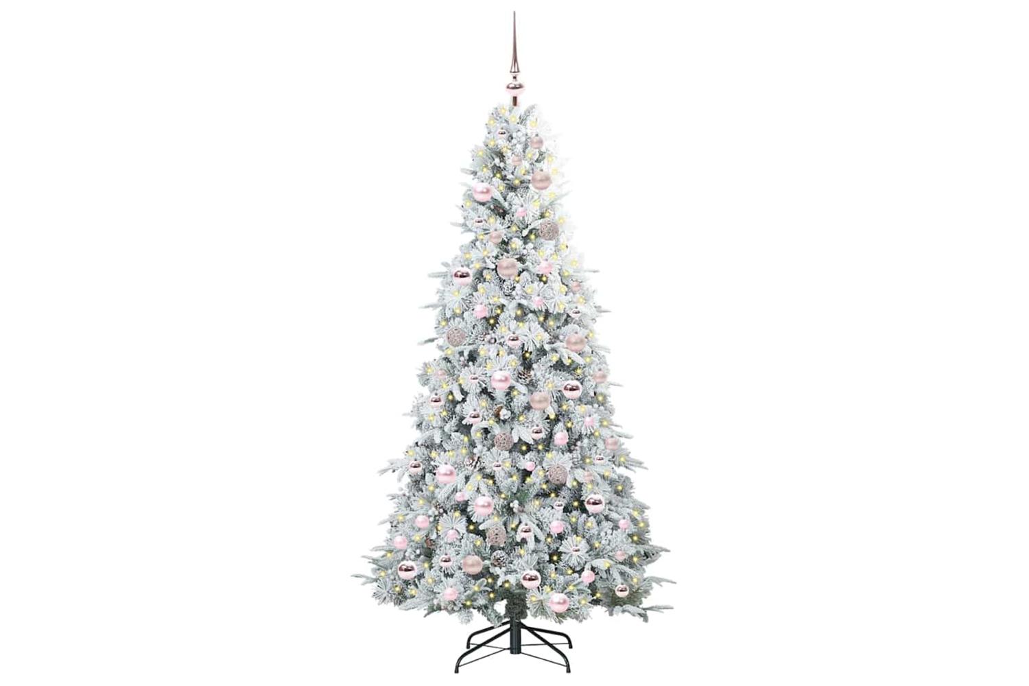 Vidaxl Artificial Hinged Christmas Tree Green 180 Cm Pe And Pvc-3
