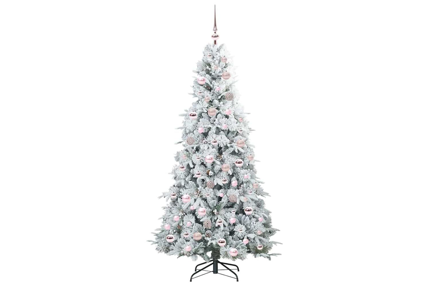 Vidaxl Artificial Hinged Christmas Tree Green 180 Cm Pe And Pvc-4