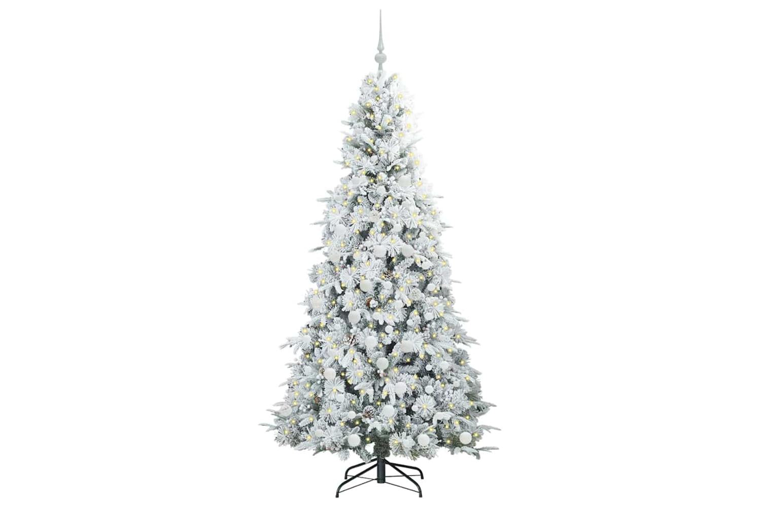 Vidaxl Artificial Hinged Christmas Tree Green 180 Cm Pe And Pvc-3