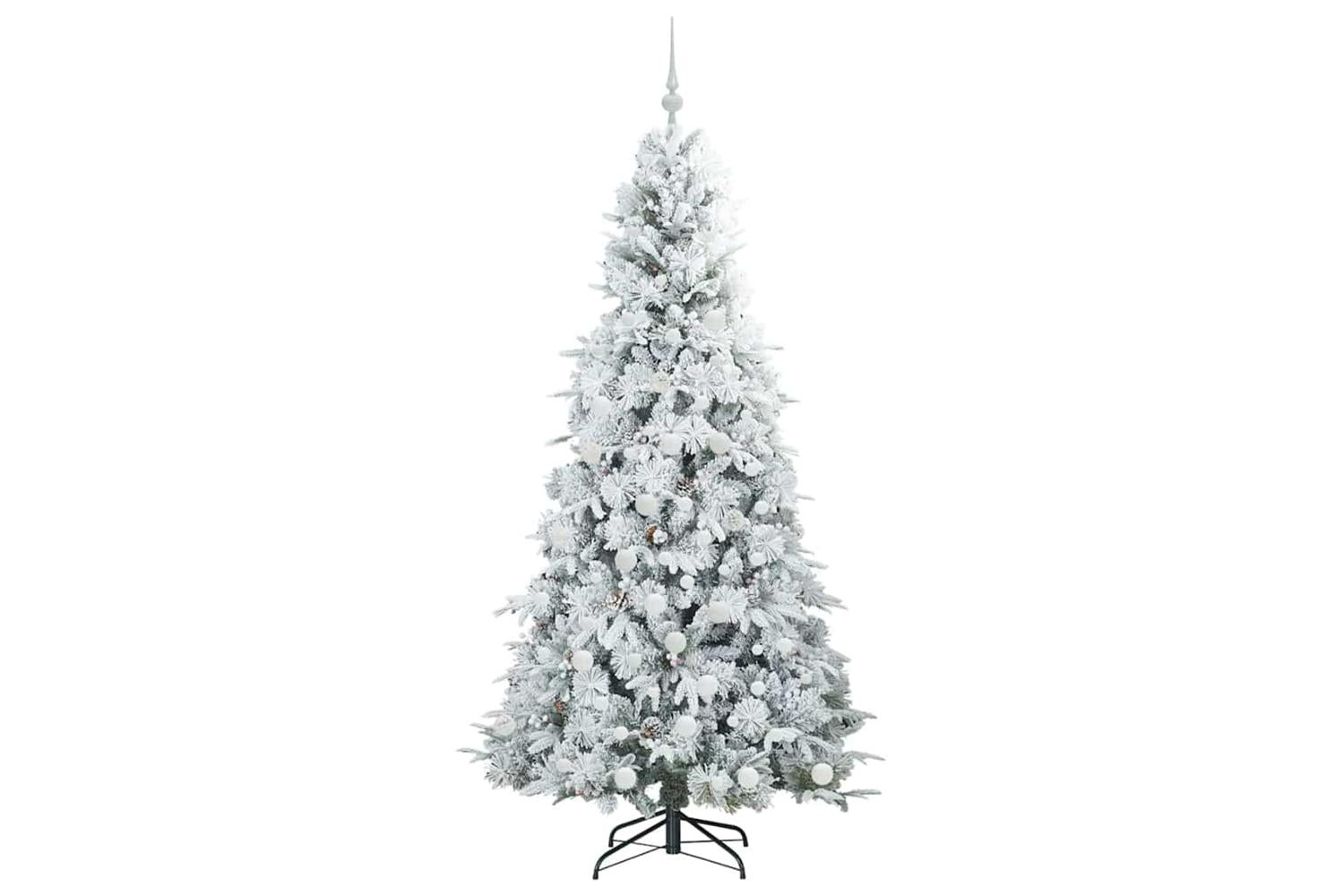 Vidaxl Artificial Hinged Christmas Tree Green 180 Cm Pe And Pvc-4